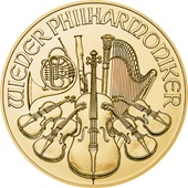 Gold Philharmoniker 1/10 oz - diverse Jahrgänge 