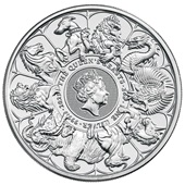 Silber The Queen's Beasts 2 oz - Completer Coin 2021