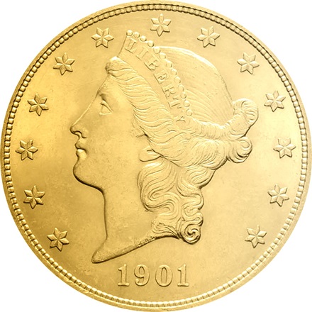Gold Liberty Head 20 Dollars - diverse Jahrgänge