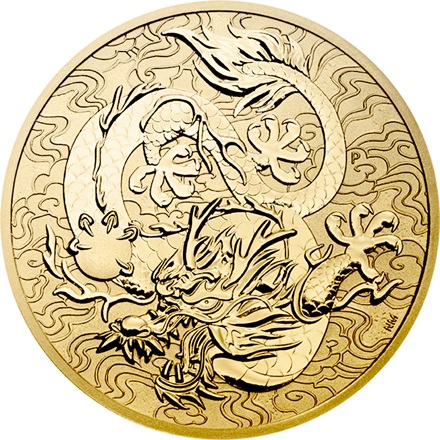 Gold Chinese Myths and Legends 1 oz - Drache 2022