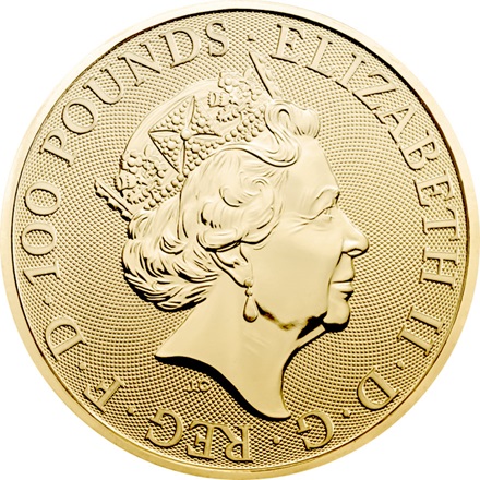 Gold The Queen's Beasts 1 oz - Yale of Beaufort 2019