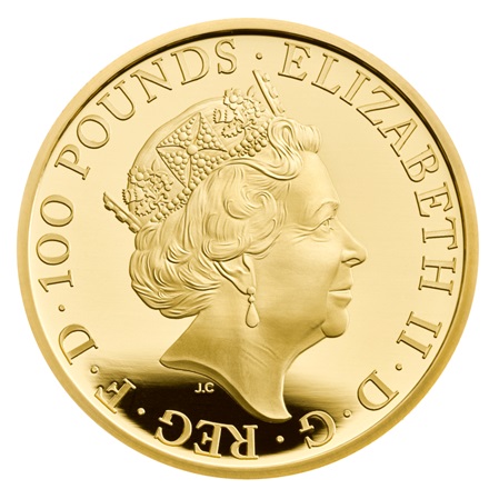 Gold The Queen's Beasts 1 oz PP - Completer Coin 2021