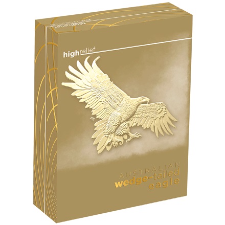 Gold Wedge Tailed Eagle 2 oz PP - High Relief 2019