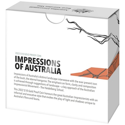 Gold Känguru 1/10 oz PP - Impressions of Australia - RAM 2022