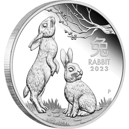 Silber Lunar III 3 Coin Set PP - Hase 2023