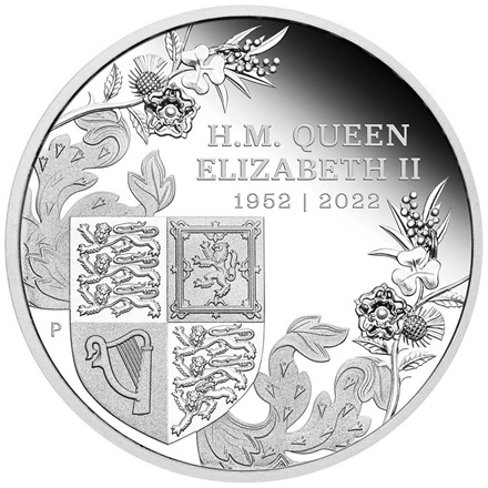 Silber The Queen's Platin-Jubiläum 1 oz PP 