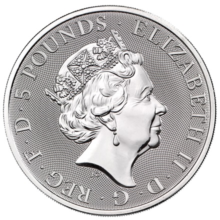 Silber The Queen's Beasts 2 oz - Completer Coin 2021