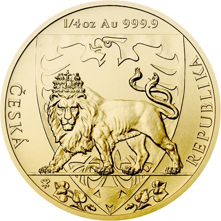 Gold Tschechischer Löwe 1/4 oz - 2020